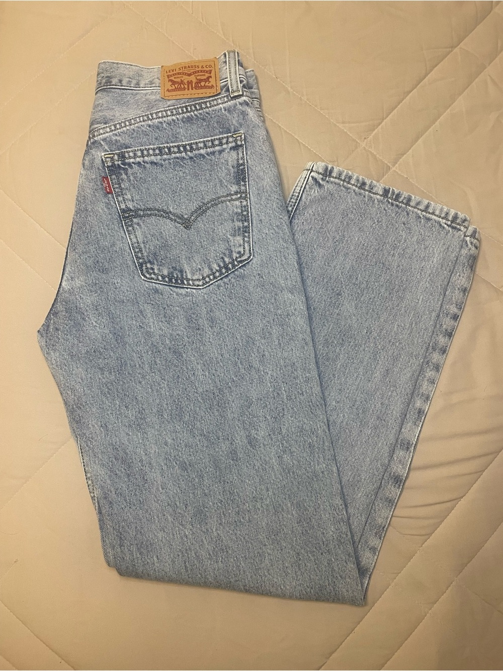 Levi's Light Blue Straight-Leg Denim Jeans